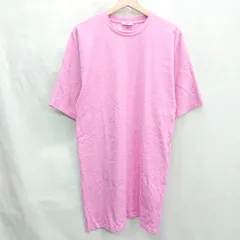 ◇ ⊂ COS リップル素材 半袖 ロングTシャツ サイズXS ピンク レディース E  【1502060023054】