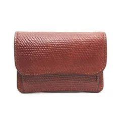 美品 WILDSWANS ワイルドスワンズ 小銭入れ TONGUE(EYELET) ベイカーロシアンカーフ 多機能コインケース タング ブラウン  28010367のサムネイル