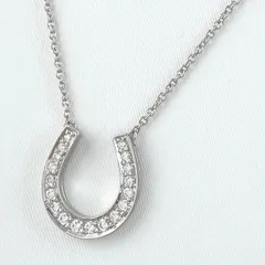 ティファニー TIFFANY&Co. ホースシュー ネックレス プラチナ ペンダント メレダイヤ ネックレス Pt950 ダイヤモンド レディース 【中古】のサムネイル