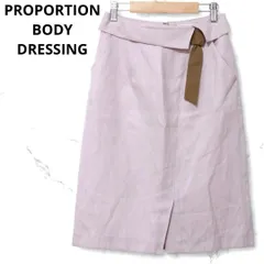 プロポーションボディドレッシング 膝丈タイトスカート ピンク 無地 フェミニン