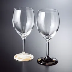 紀州塗り ぬりもん de Verre ワイングラス 蒔絵 万葉鶴 単品 ガラス デ ヴェール 日本製 国産のサムネイル