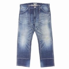 備中倉敷工房 ETERNAL エターナル デニム パンツ ダブルニー ユーズド加工 53740 ボトムス W36 インディゴブルー メンズ 【中古】