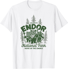 新生活応援SALE　スターウォーズ トラベル バケーション エンドール 国立公園 Ewoks Tシャツ　メンズ　S～３XL