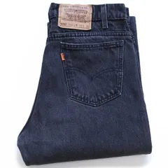 90s Levi'sリーバイス 505 ブラック デニムパンツ W33 L36★オールド ビンテージ ジーンズ ストレート