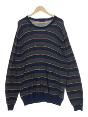 US古着 90's Brooks Brothers ブルックスブラザーズ メリノウール ボーダーセーター Size XL