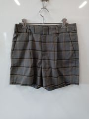 b167●VIS●ビス●チェック●ショート●パンツ●sizeS●グレー