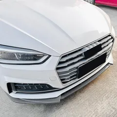 スポーティ全開♪ カーボン ルック フロントリップ スポイラー アウディ A5スポーツバック 2.0TFSI 40TFSI 45TFSI Sライン F5 系 b12089