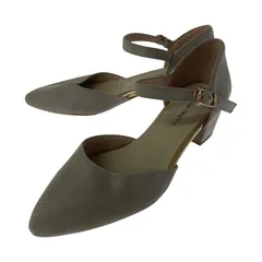 ORiental TRaffic オリエンタルトラフィック スエード調 ストラップパンプス size39/グレージュ