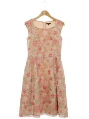 トッカ LUCKY STAR ラッキースター OPTOLW0310 ワンピース 0 ピンク フラワーモチーフ 刺繍 IT3IY39F0ODH