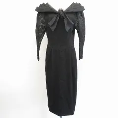 ユキトリイ YUKITORII ワンピース ドレス ロング 総柄 レース ブローチ付き スリット x951595のサムネイル