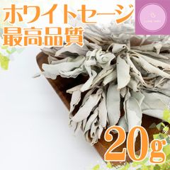 【超高品質】ホワイトセージ　クラスタータイプ　20ｇ【浄化・集中・瞑想に】