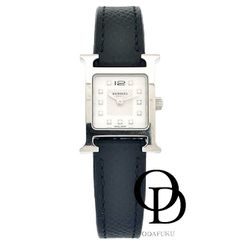ODAFUKU】【おだ福】【オダフク】【おだふく】 【中古】 エルメス HERMES HH1.110 Hウォッチ HWATCH シェルダイヤ Shell Diamond メーカー箱 メーカー保証書 輸入許可書