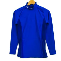 アンダーアーマー 長袖Ｔシャツ トップス ハイネック スポーツインナー メンズ MDサイズ ブルー UNDER ARMOUR 【中古】