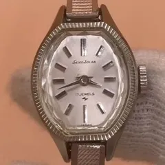 【✨稼働品✨】超音波洗浄済 SEIKO SOLAR 手巻き　レディース腕時計 10-8260　B200084　17JEWELS セイコー　ソーラー　日本製　手巻き　アンティーク　ヴィンテージ　ビンテージ　趣　80年代　90年代　オーセンティック　小ぶり　シック