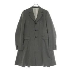 COMME des GARCONS HOMME PLUS (コムデギャルソンオムプリュス) 23SS AD2022 バックプリーツ ノッチド 3B ヘリンボーン チェスターコート ロングジャケット グレー PK-J005のサムネイル