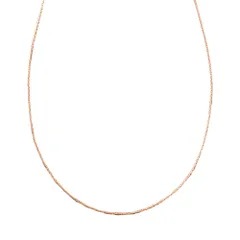【A：ピンクゴールド × 45cm】[Cream dot. クリームドット公式] ネックレス レディース ステンレス製 金属アレルギー つけっぱなし サージカルステンレス ショート チェーン スキンジュエリー 極細 5タイプ アジャスターレス 大人のサムネイル