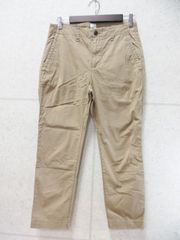 GAP ギャップ テーパードパンツ アンクル丈 薄手 無地 ベージュ 28サイズ CA17897