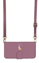 iPhone15 ケース 手帳型 iPhone 15 スマホケース スマホショルダー レザー ストラップ 柴犬 しばいぬ 黒柴 白柴 柴犬グッズ かわいい 調節可能 130cm  カラー05