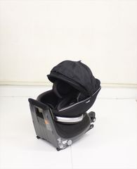 クルムーヴ スマート ISOFIX EG JG-650 ブラック コンビ ベッド型チャイルドシート 座面クッション欠品 コンパクト設計 クリーニング済み A5628928