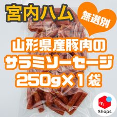 宮内ハム 山形県産豚肉のサラミソーセージ １袋
