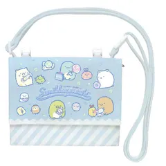 すみっコぐらし ハッピースクール マルチポケットポーチ 移動ポケット CA64301 サンエックス 2024年11月 女の子 かわいい 文房具 すみっこぐらし  1年生 入学 プレゼント 小学生 ポシェット【re】