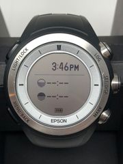 ◆EPSON エプソン WristableGPS GPS機能搭載ウオッチ MZ-500 デジタル腕時計 充電式◆17786★