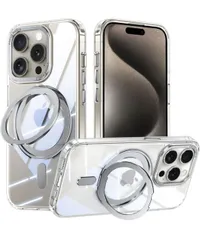 ★iPhone 15 Pro 適用 ケース Magsafe対応 アイフォン15プロ カバー 360°回転スタンド Uovon スマホケース