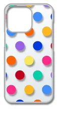 【新品未使用】iPhone13 Pro アイフォン13プロ クリア ハードケース ドット柄 水玉 (マルチカラー) スマホケース カバー cl-iphone13pro-dotsmall-10