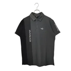 美品1PIU1UGUALE3 GOLF定4万24SSダイアゴナル半袖ポロシャツ黒 1PIU1UGUALE3 GOLF - 【MID SUMMER COLLECTION】 【レディース