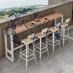 BARセット バーテーブル 鋲打ち カウンタースツール 引取り限定静岡県