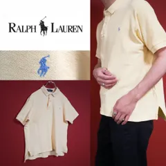 【希少】Ralph Lauren イエロー ロゴ刺繍 オーバーサイズポロシャツ