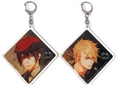 【中古】キーホルダー・マスコット(キャラクター) [単品] ツキミ＆イズナ アクリルマスコット2個セット 「PS Vitaソフト 殺し屋とストロベリー ブロッコリーオフィシャルストア限定セット」 同梱特典