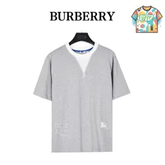 【今日WTO】Burberry V ネック フェイクツーピース T シャツ-NP49