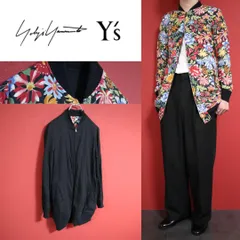 【極希少】y's ヨウジヤマモト 花柄 フラワー リバーシブル ジップジャケット
