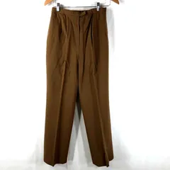 レリアン leilian パンツ スラックス タック センタープレス ブラウン 茶色 11号 932586
