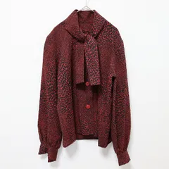 ジバンシイ GIVENCHY ヴィンテージ シャツ　ブラウス トップス ボウタイ 総柄 a890094nのサムネイル