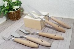新品未使用　パレットナイフ ペインティングナイフ スパチュラ 5本セット 油絵