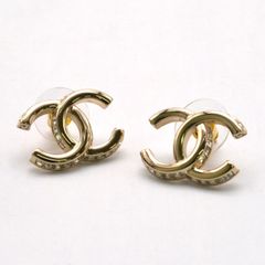CHANEL シャネル ココマーク ピアス B23B アクセサリー ブランドジュエリー メタル【ほぼ新品】
