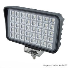 トラック用 激光 LED 角型 ワークランプ WL-43型 約154×94×46mm クリア 12/24共用 6000K 526855 タイヤ照らし フォグランプ 作業灯 路肩灯