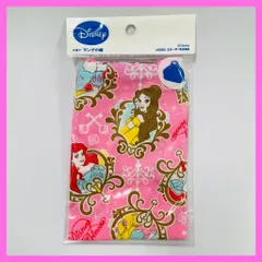 ディズニープリンセス　ランチ巾着　スケーター（Skater）　KB7　シンデレラ・アリエル・ラプンツェル・ベル　ピンク色　Disney Princess　lunch pouch