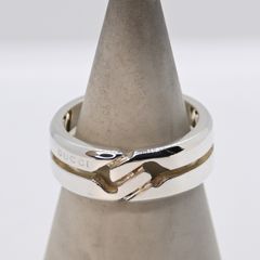 研磨済】GUCCI インフィニティ ノット リング 指輪 11号 シルバー