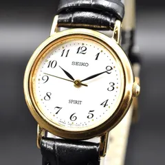 セイコー SPIRIT スピリット クォーツ 腕時計 電池交換済、ベルト新品