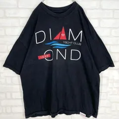 【USA製】90s ヴィンテージ アメリカ製 ビッグロゴ Tシャツ 黒 XXXL Diamond ビッグサイズ ビッグシルエット Tee