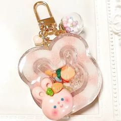 安価 プリンくまロリポップ◇シャカシャカキーホルダー シェイカー チャーム