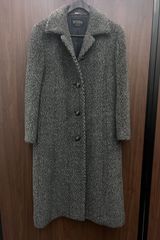 N【中古品】VESTINA ヴィスティナロング チェスターコート アルパカ ロングコート グレー 高級感 おしゃれ かっこいい クール
