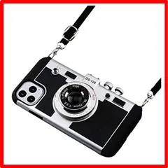 【セール中】 iPhone 11 Pro Max_ブラック UnnFiko iPhone 11 Pro Max ケース カメラデザイン おしゃれ レトロ 3D 