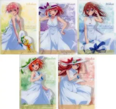 【中古】紙製品 全5種セット ブラインドコレクションシート 「きゃらっとくじ 五等分の花嫁∽～ラムネと、夏の日～」 P賞