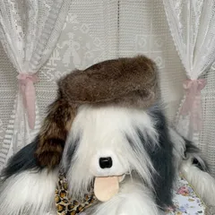 ♛ 😈  𝒇𝐔𝕨ᵃ 𝐅𝕦𝓌ค  😝 ♛ Y2K グランジ　ギャル　ファー帽子　ラクーンクロケット　ヴィンテージ/古着