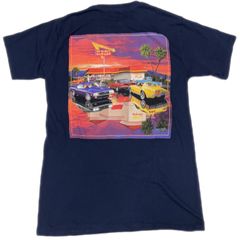 IN-N-OUT BURGER Tシャツ 2016 CLASSIC & FRESH T-SHIRT インアンドアウトバーガー ネイビー S 西海岸 カリフォルニア 古着 企業 USA アメ車