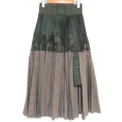 sacai カモフラージュ柄　プリーツスカート 2025年最新】sacai スカート カモフラの人気アイテム - メルカリ